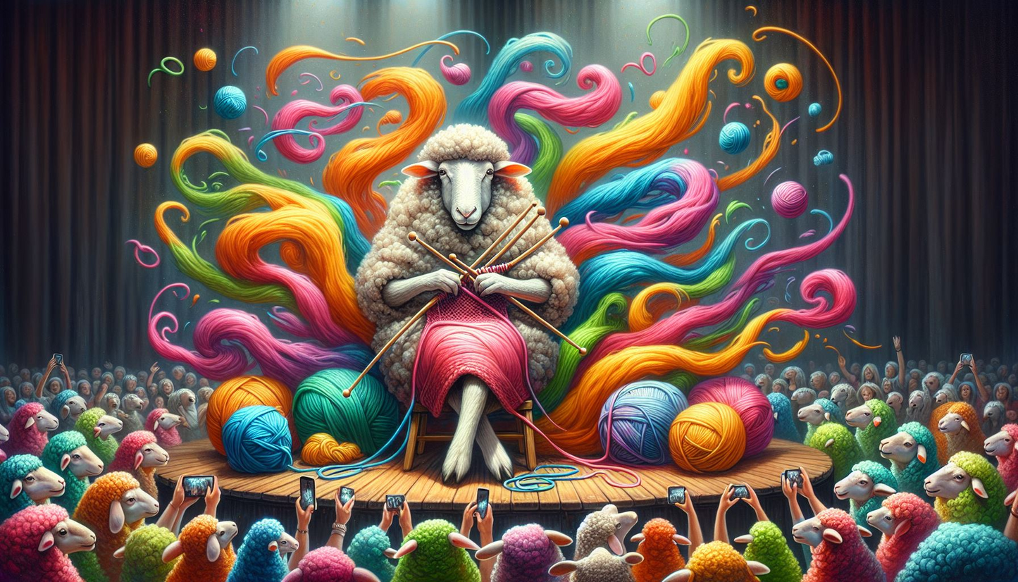 Knitting Sheep 6