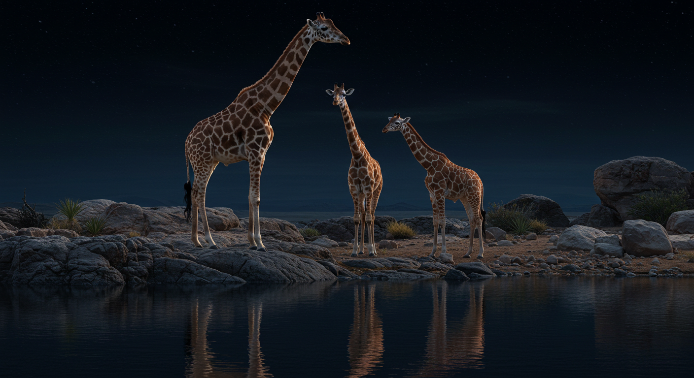 Animals at the Waterhole 12