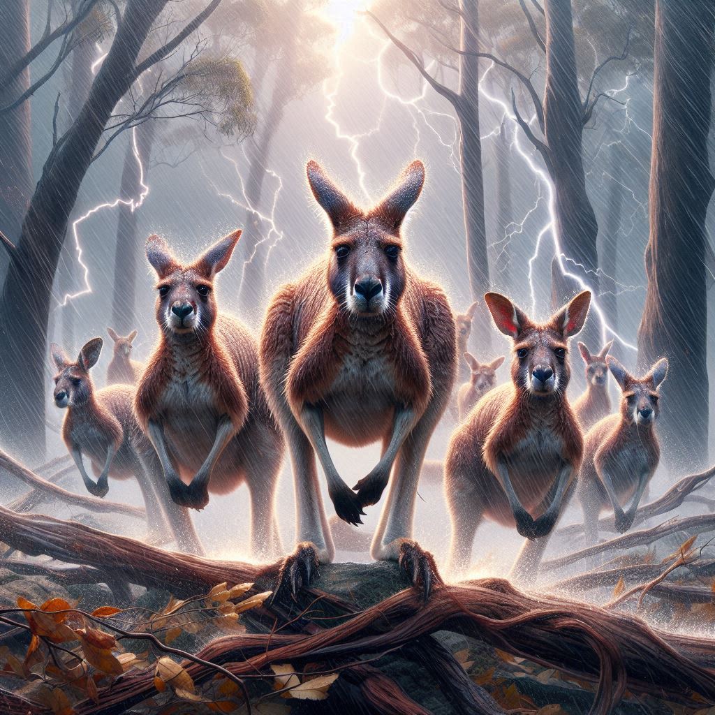 Animals Braving the Storm