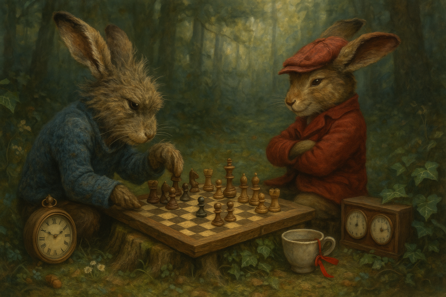 Animals Playing Chess