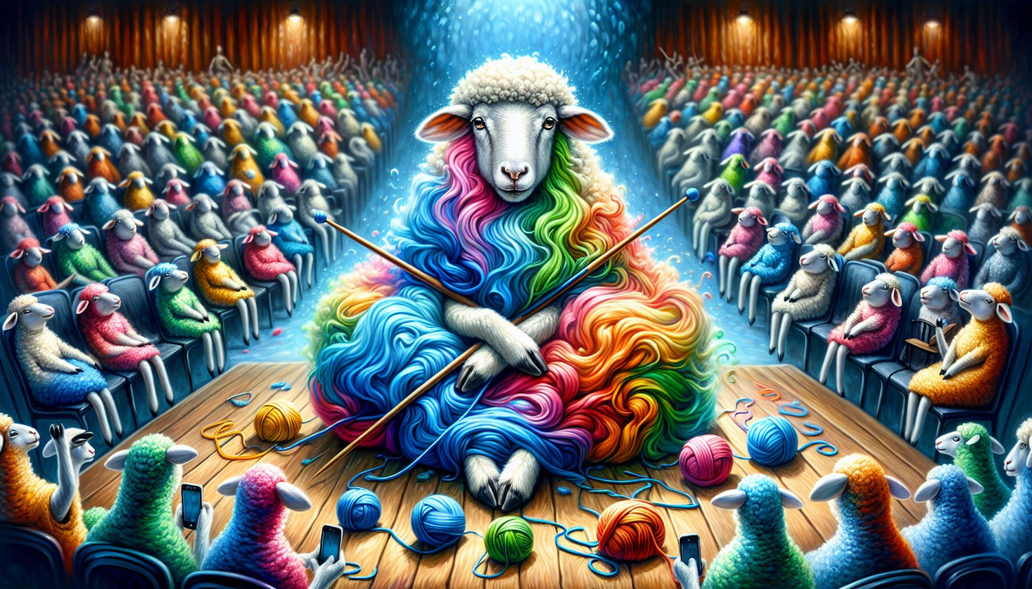 Sheep - Knitting Themselves?!