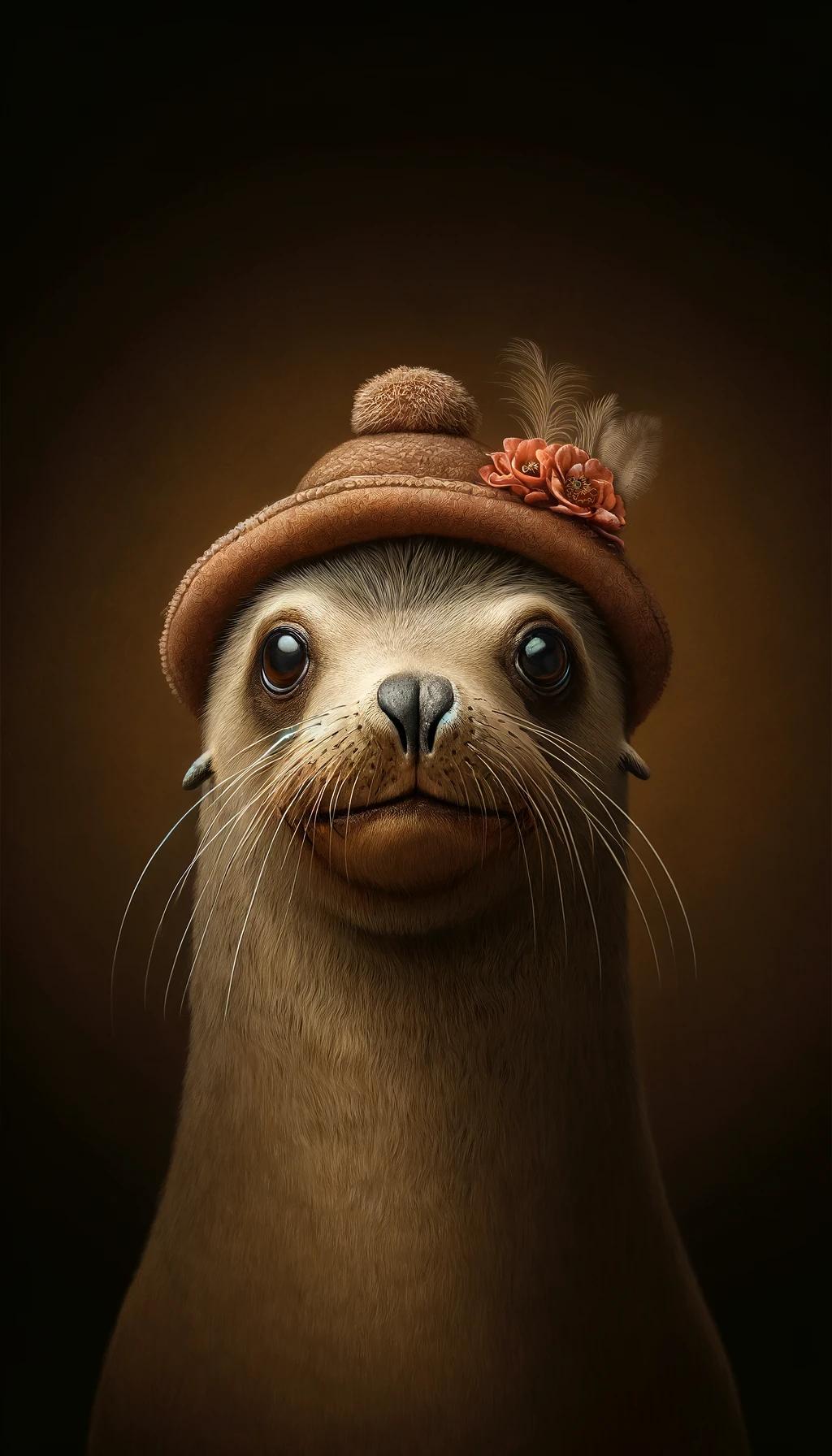 Animals in Hats 6