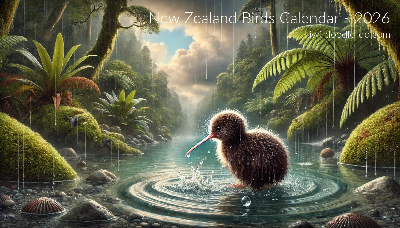 Calendar - New Zealand Birds - 2026