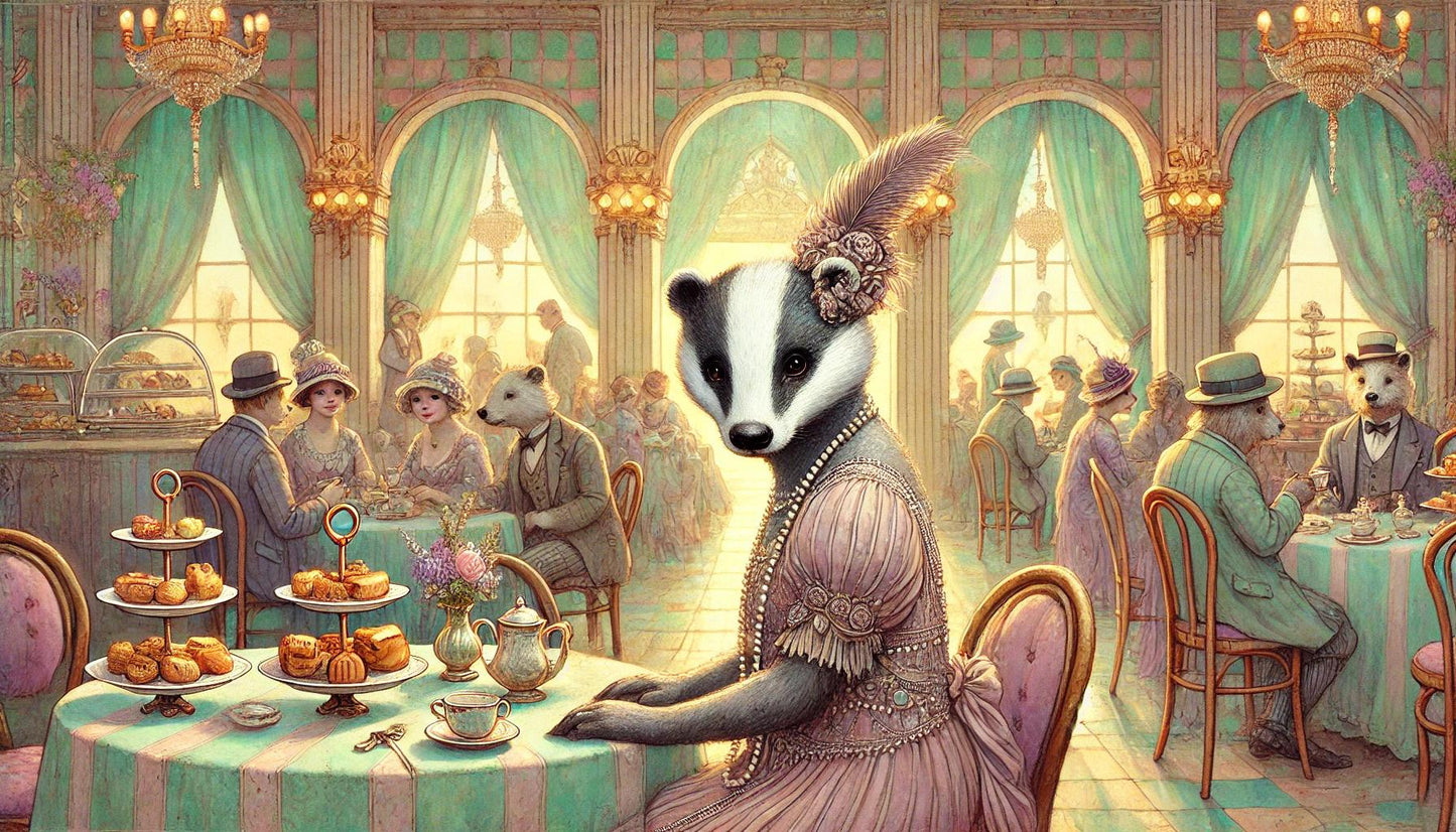 Animals in 1920s Cafe 5