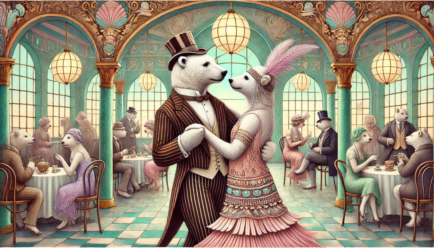 Animals in 1920s Cafe 2