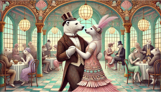 Animals in 1920s Cafe 2
