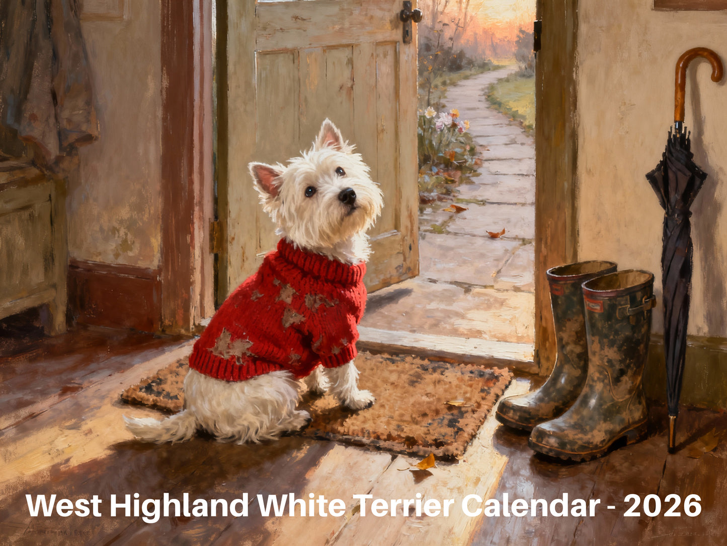 West Highland White Terrier - 2026 Wall Calendar