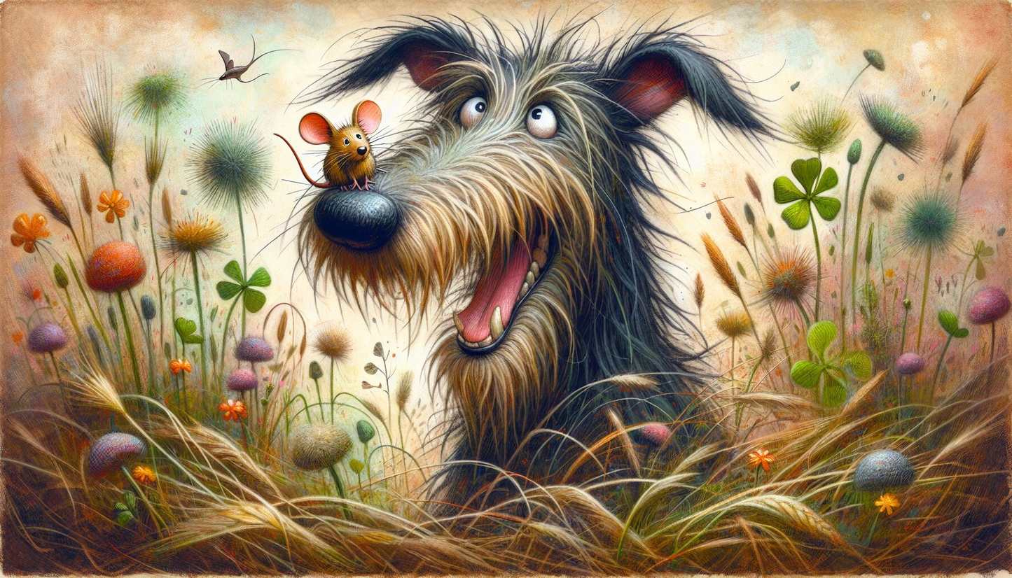 Whimsical Dogs and Birds 3