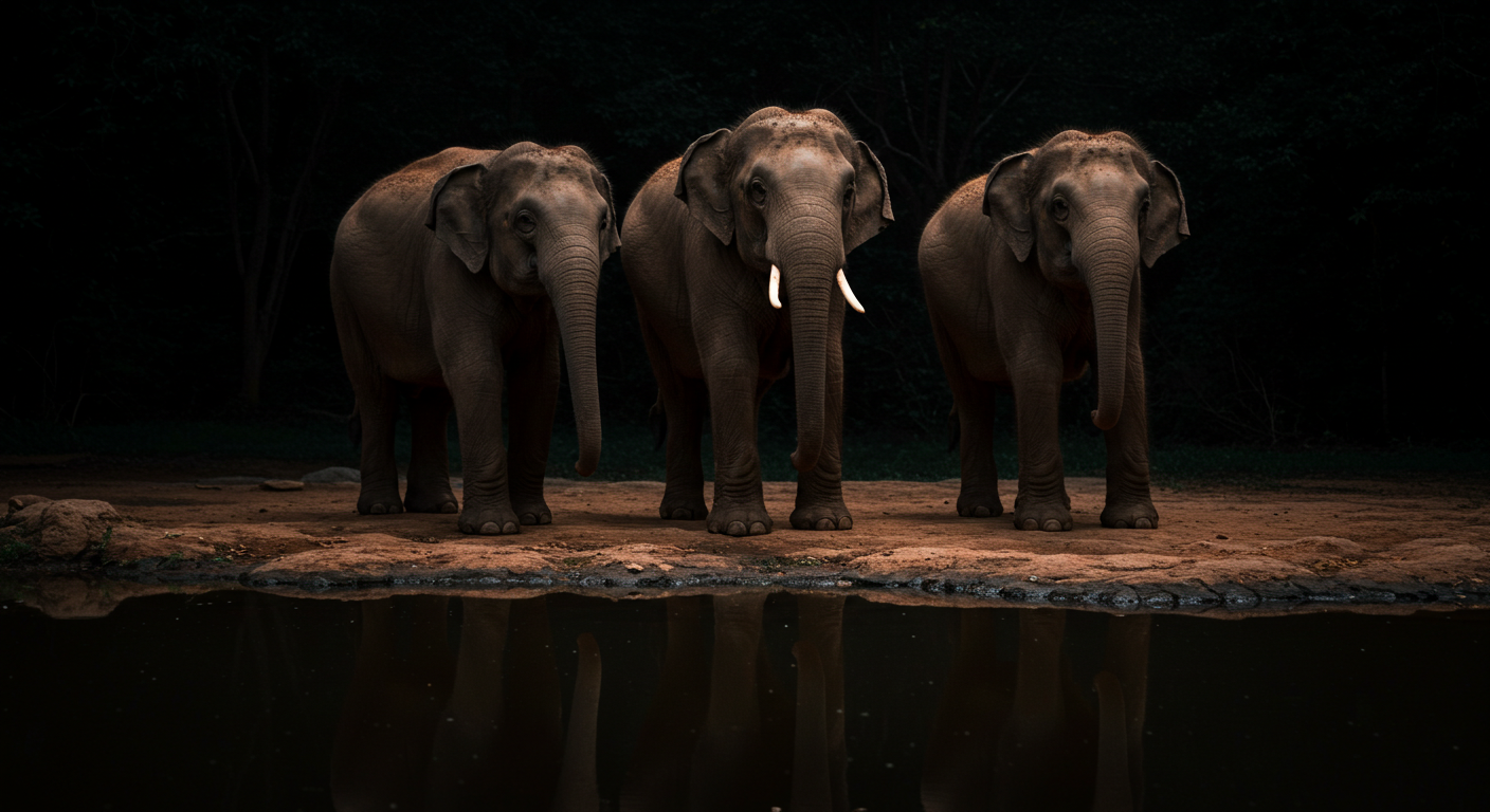 Animals at the Waterhole 11