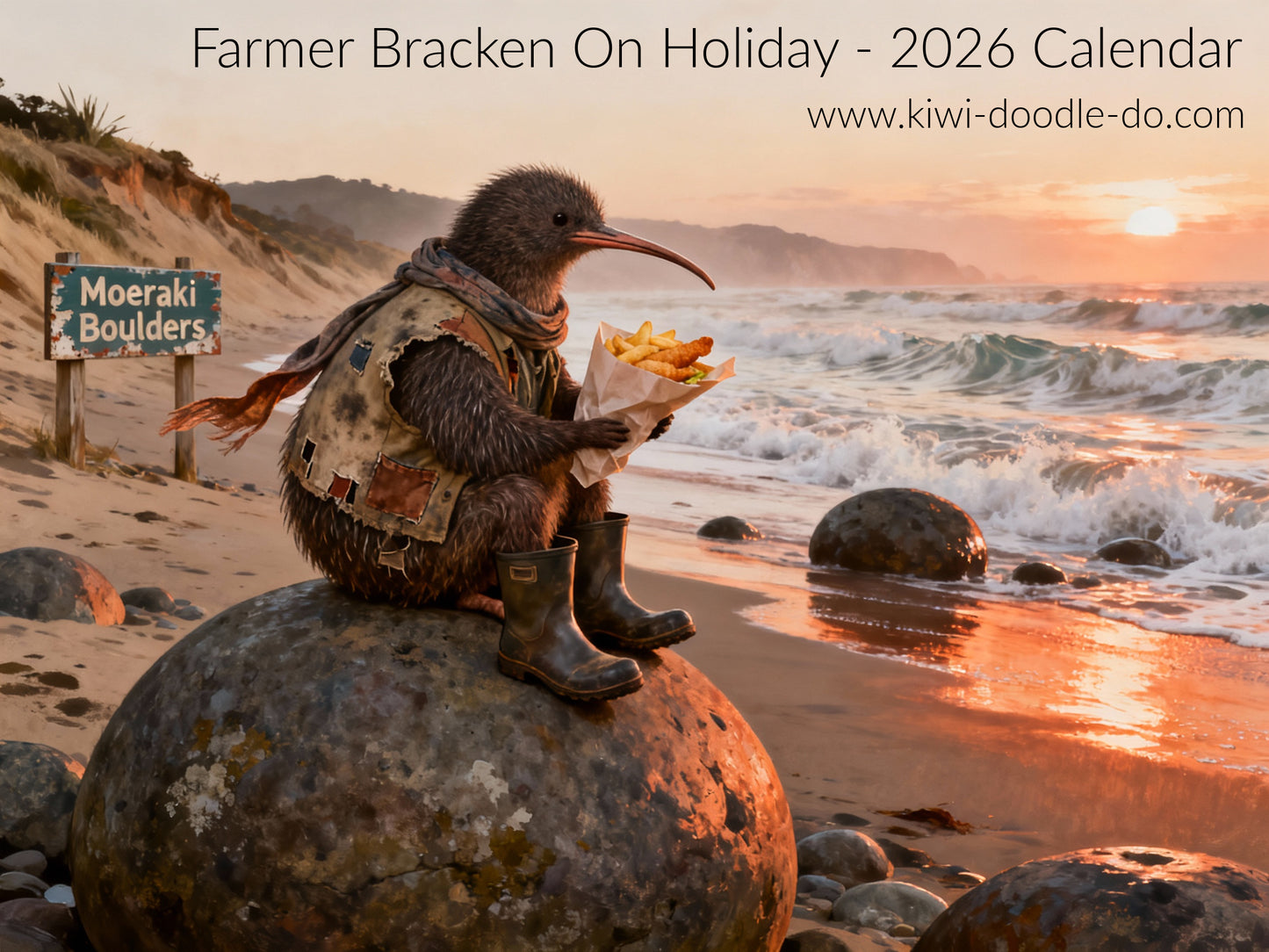 Farmer Bracken goes on Holiday - 2026 Wall Calendar